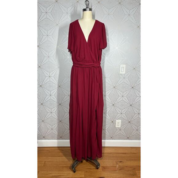 NWT Baltic Born Kristina Brick Ruffle Maxi Dress Burnt Sz XXXL $127 - Picture 3 of 7